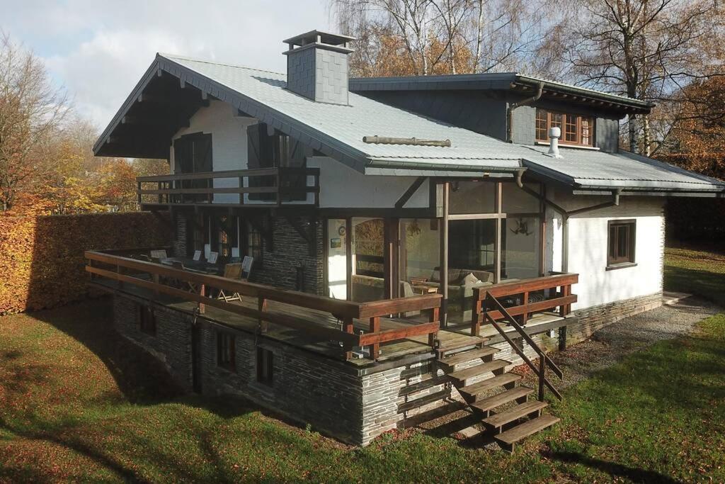 Le Grand Cerf 25 Pers, Malmedy- Chalet Rustique, Jardin Exterior foto